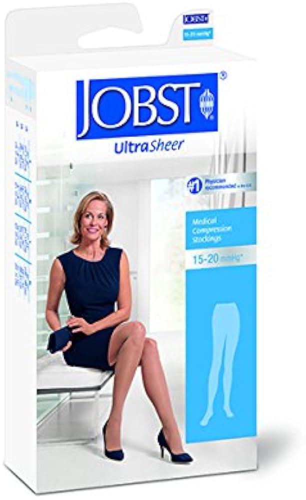 Compression Stocking, Waist High, 15-20 mmHG, Closed Toe, Natural, Small (Continental US Only)