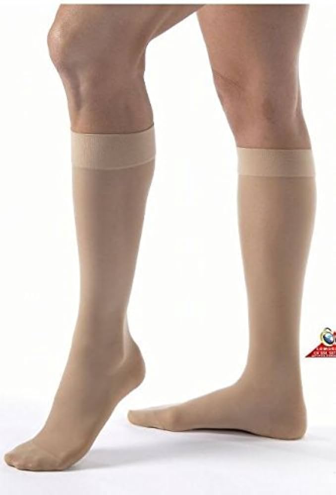 Compression Stocking, Knee High, 15-20 mmHG, Closed Toe, Midnight Navy, X-Large (Continental US Only)