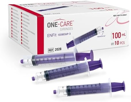 ENFit Enteral Syringes, 100ml, 10/bx