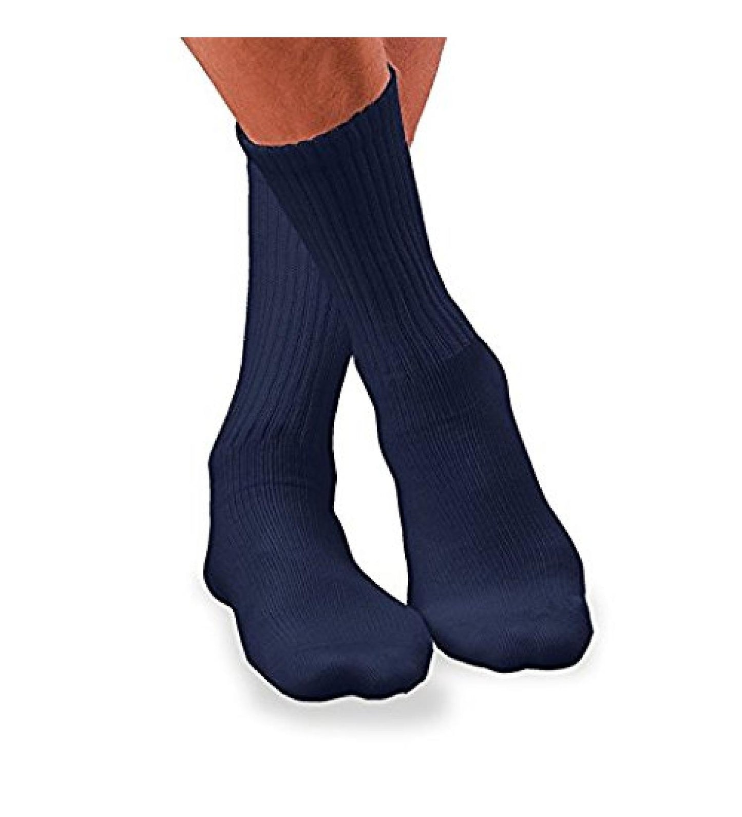 Diabetic Sock, Crew Style, Closed Toe, Navy, Small (Continental US Only)
