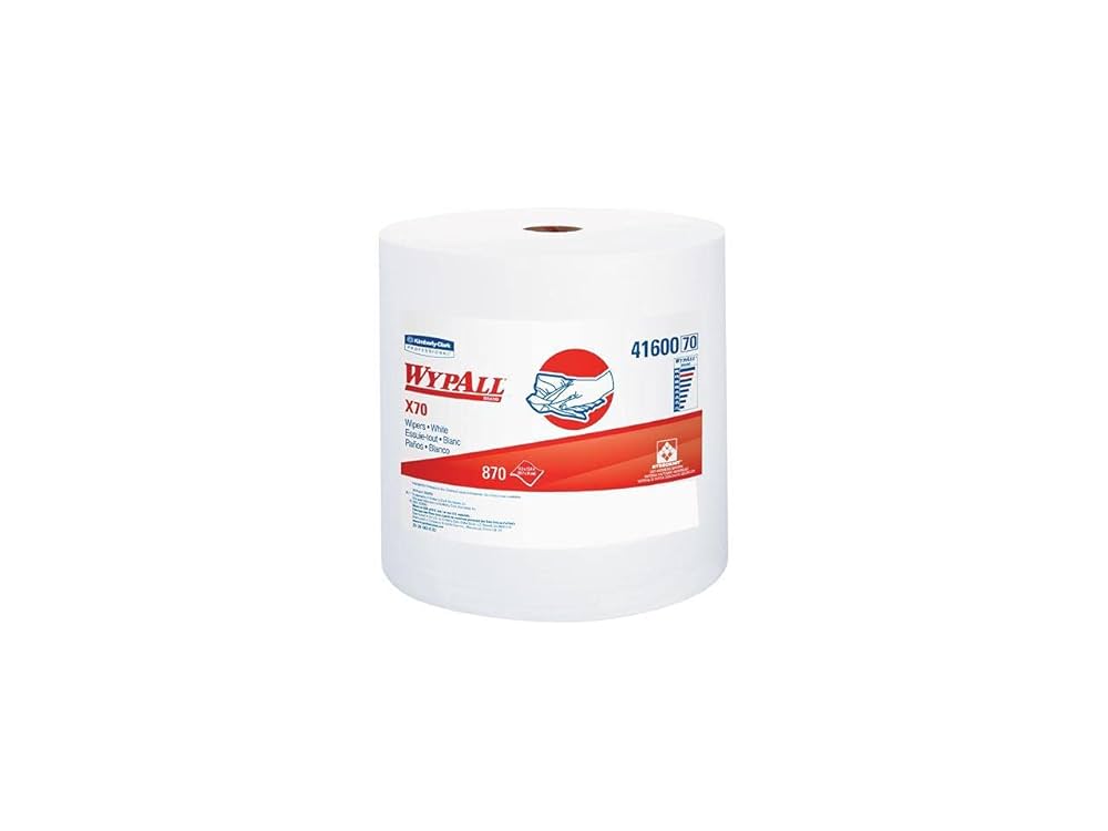 WYPALL X70 Wipers, White, 12.5" x 13.4", 870 sheets/rl, 1 rl/cs (Products cannot be sold on Amazon.com or any other 3rd party site) (US Only)