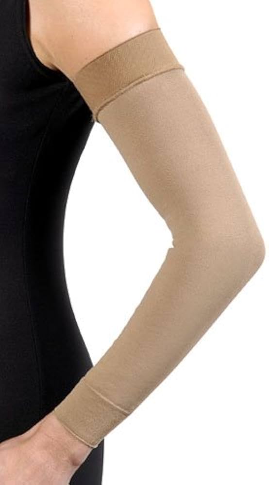 Armsleeve with Silicone Band, 30-40 mmHG, Black, Regular, Size 6 (Continental US Only)