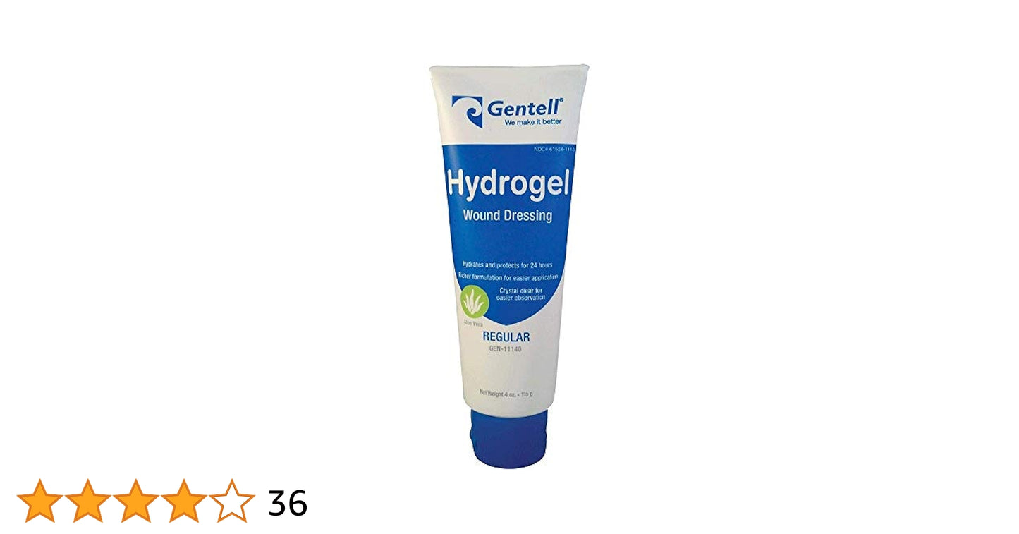 Hydrogel Wound Dressing, 4oz, Tube, 12/cs