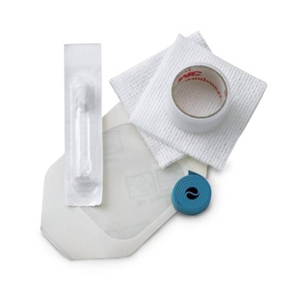 IV Kit Includes: IV Change Label, _" x 24" Transpore Tape, Tourniquet, Chloraprep .67mL SEPP Applicator, Tegaderm 1624 Dressing, 2" x 2" 4-Ply Non-Woven Gauze Sponge, 100/cs