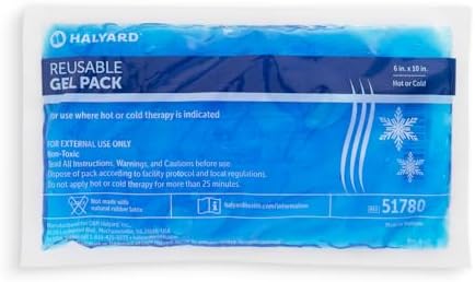 Halyard Gel Pack, Hot-Cold, Medium, Reusable, Single-Patient use, 6" x 10", 24 ea/cs