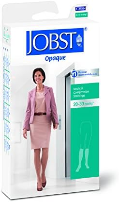 Compression Hose, Knee High, 20-30 mmHG, Closed Toe, Petite, Natural, X-Large (Continental US Only)