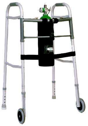TO-2-TE Oxygen Tank Carrier For Wheeled Walker, Holds M6 Cylinder (A handling charge of $9.95 will be added to any order under $25.00) (DROP SHIP ONLY)