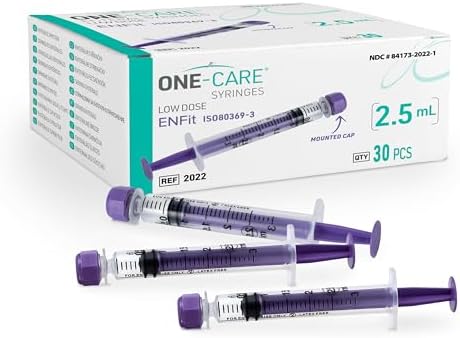 ENFit Enteral Syringes, 2.5ml, 30/bx