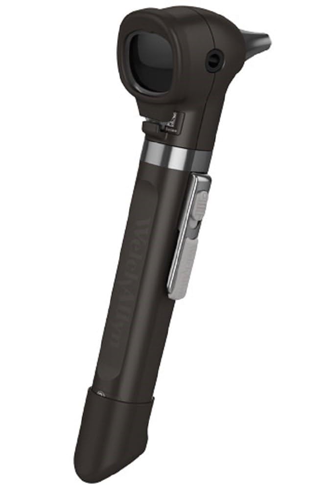 Pocket Otoscope with Soft Case, LED Fiber Optic, 3.5V, Black (US Only)