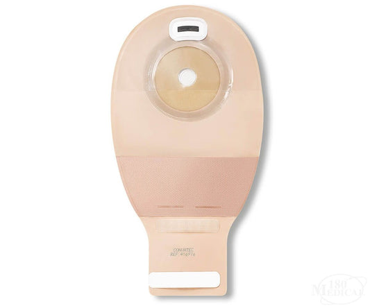 Drainable Pouch, 1", Pre-Cut Modified Stomahesive Skin Barrier, InvisiClose Tail Closure, Tan, 10/bx (Continental US Only)