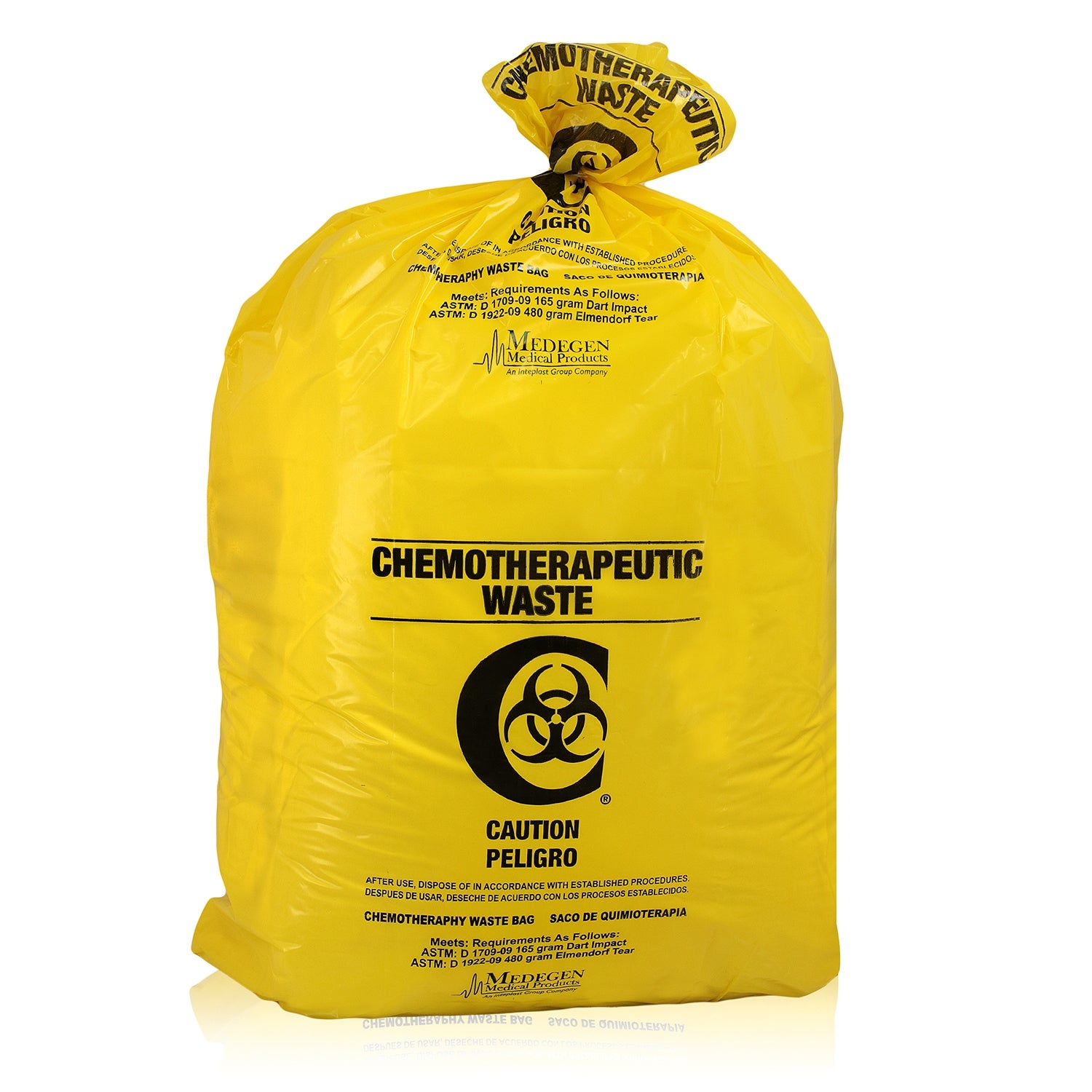 Chemotherapy Waste Bag/ CYTA Symbol, 30" x 43", 3 mil, 100/cs