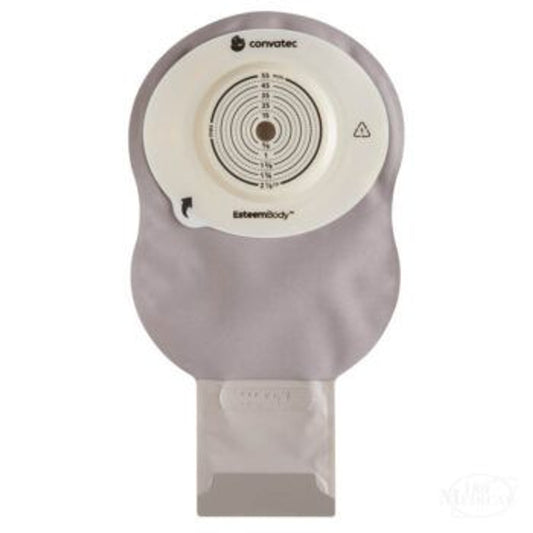 Drainable 11" Pouch with Durahesive Pre-Cut Barrier, Opaque w/Window, 7mm Convex Depth, Tension Location 40mm, 10/bx (Continental US Only)