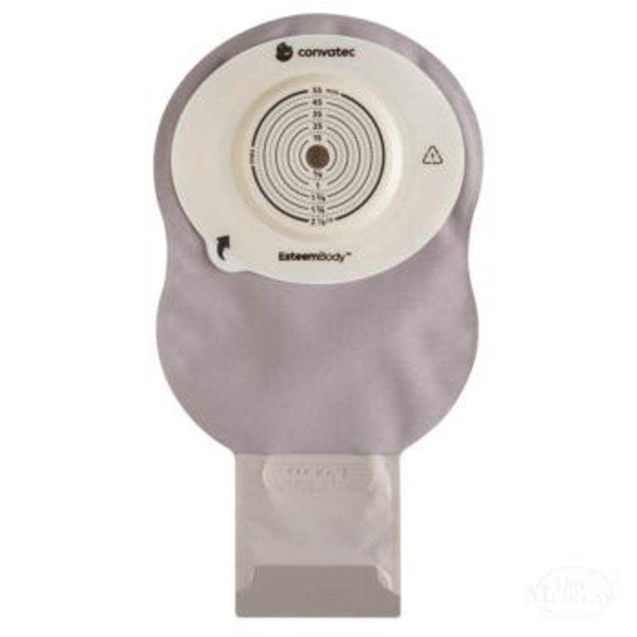 Drainable 11" Pouch with Durahesive Pre-Cut Barrier, Opaque w/Window, 7mm Convex Depth, Tension Location 40mm, 10/bx (Continental US Only)