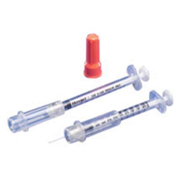 Insulin Safety Syringe, 0.3mL, 29G x _", 100/bx, 5 bx/cs (Continental US Only)