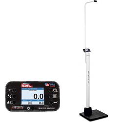 Icon Digital Clinical Scale, w/ Sonar Height Rod & Welch Allyn CVSM/CSM (DROP SHIP ONLY)