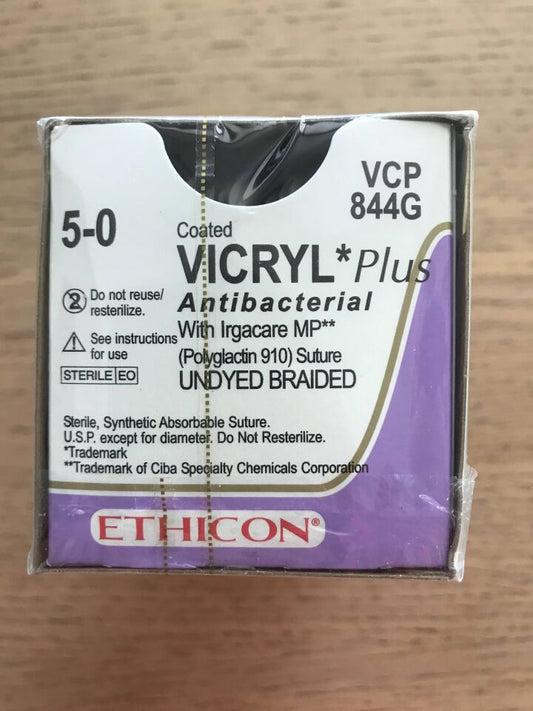 Suture, Precision Cosmetic Conventional Cutting Prime, Size 5-0, 18", Undyed Braided, Needle PC-3, 3/8 Circle, 1 dz/bx (Continental US Only)