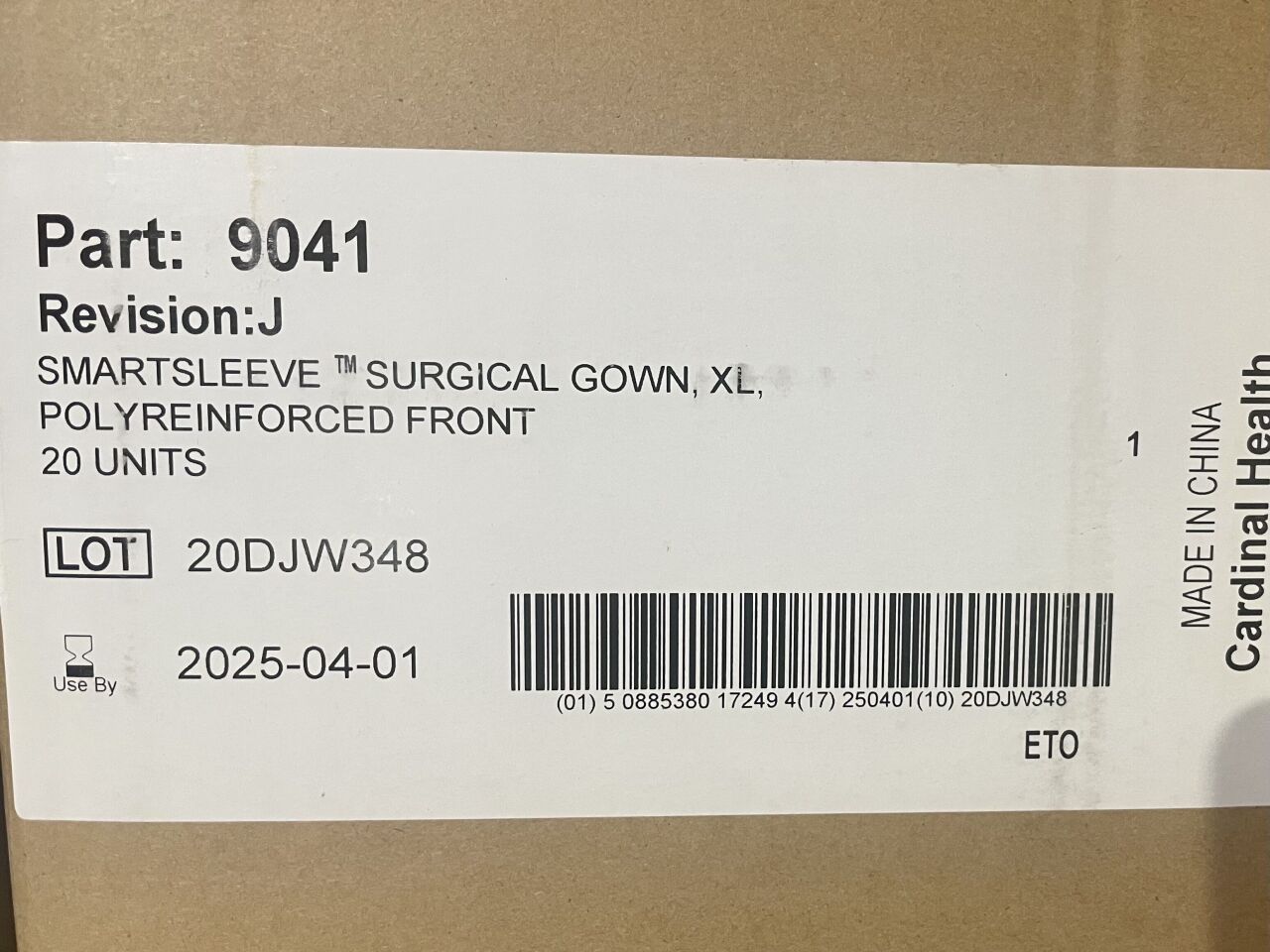 Surgical Gown, Poly-Reinforced, X-Large, 20/cs (Continental US Only) (Due to a manufacturer inventory hold, this item may have longer than normal lead times)