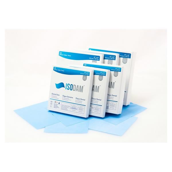 Economy pkg: 6" x 6" Blue, Heavy, 75 pieces/bx