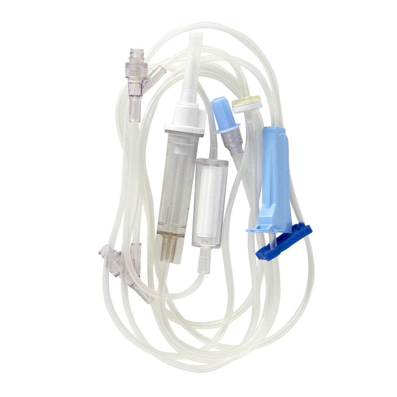 Continu-Flo Solution Set, Non-Vented Spike, (2) Clearlink Luer Activated Valves, Backcheck Valve, Male Luer Lock Adapter, 10 drops/ml, 88" Length, Plus 3-Port Manifold with Check Valve, 1.0 ml, Plus Large Bore 4-Way Stopcock Extension Set with Rotating Male Luer Lock, 6.2 ml, 40" Length, Contains DEHP, Sterile, 48/cs (Rx) (Continental US Only) (Product Access Restricted. Check with your sales rep to verify eligibility) (Temporarily Unavailable for Sale due to Manufacturer Allocation)