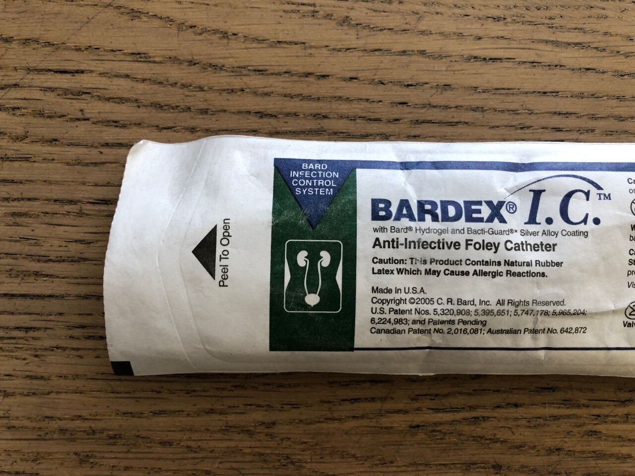 Bardex I.C. Foley Catheter, 2-Way, Specialty, Carson Model, 5cc Balloon, 14 FR, 12/cs (US Only)