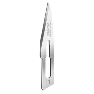 Blade, Swann Morton, Stainless Steel, Size 11, Sterile, 100/bx (DROP SHIP ONLY)