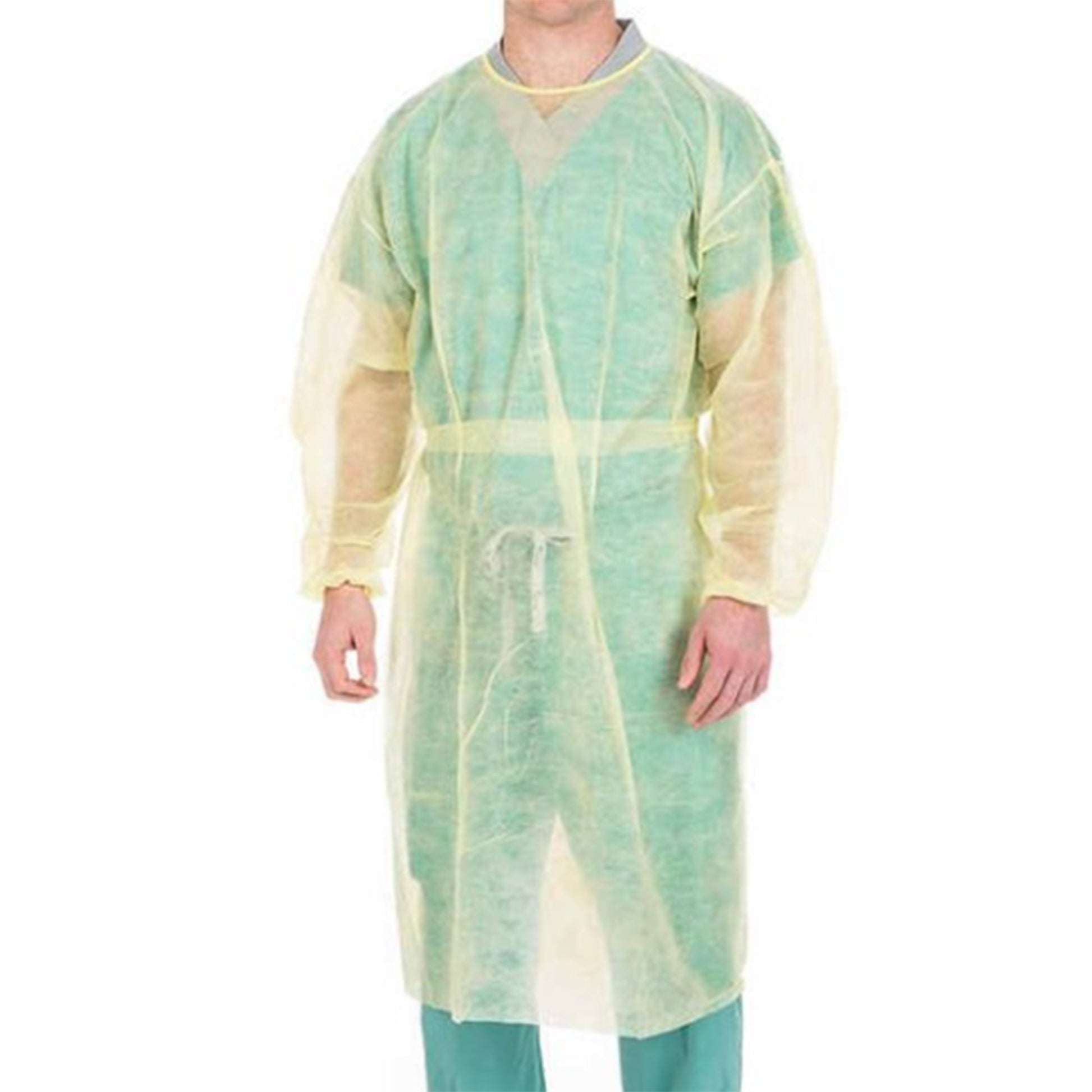 Protective Gown, SMS, Over-the-Head, Yellow, X-Large, 10/pk, 10 pk/cs (Continental US Only) (On Vendor Allocation - Availibility May Be Limited)