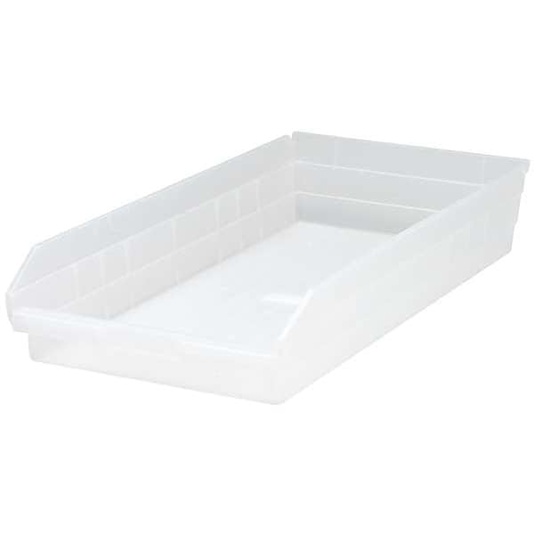 Shelf Bin, 23 5/8" x 11 1/8" x 4", Clear, 6/ctn (DROP SHIP ONLY)