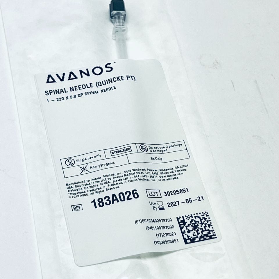 Quincke Spinal Needle, 22G x 5", 25/bx (US Only) (Authorized Distributor Sub-Agreement Required  - See Manufacturer Details Page) (To Be DISCONTINUED)