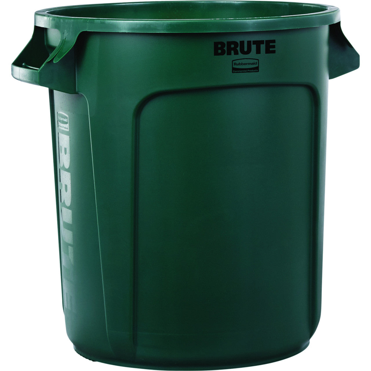 Brute Vented Waste Container, Black, 55gal, 3/cs