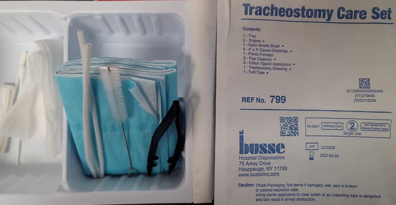 Tracheostomy Care Set, No Gloves, 20/cs