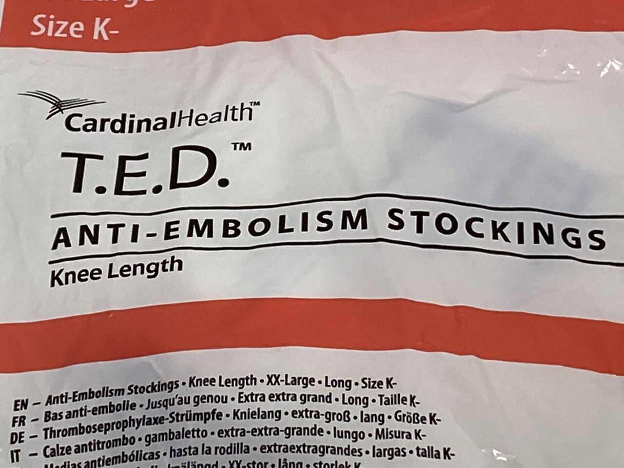 Knee Length Anti-Embolism Stocking, XX-Large, Long, Latex Free (LF), 12 pr/ctn (Continental US Only)
