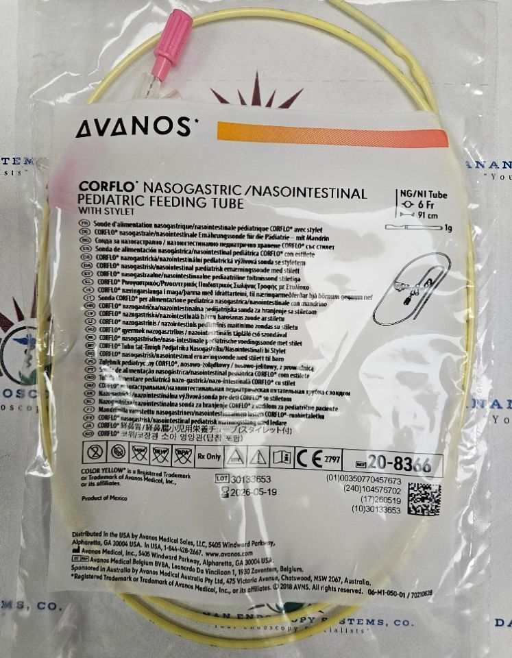 Nasogastric/Nasointestinal, Feeding Tube w/Stylet, Pediatric, 6 FR, 91cm L, Weighted Tip, Non-Sterile, 10/cs (US Only) (Authorized Distributor Sub-Agreement Required  - See Manufacturer Details Page)