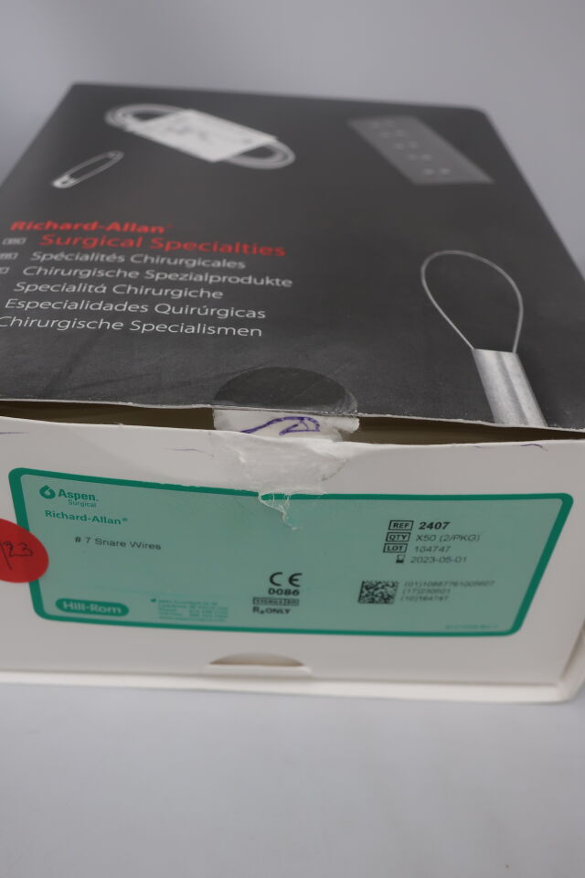 Tonsil Snare, Size 7, Sterile, 2/pk, 50 pk/bx