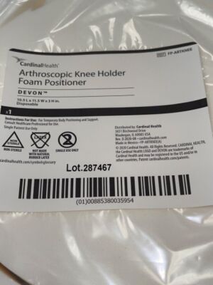 Foam Positioner, Arthroscopic Knee, 10/cs (Continental US Only)