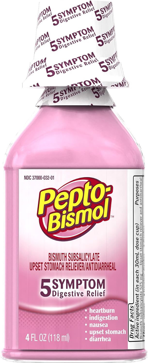 Pepto-Bismol, Liquid, Original, 4 oz, 12/cs