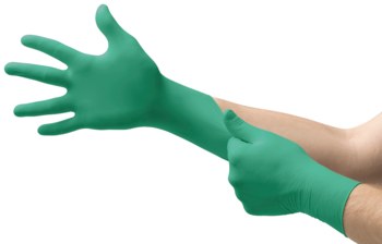 Glove, Nitrile, Small (6.5-7.0), Green, Powder, Latex-Free, 100/bx, 10 bx/cs (US Only)
