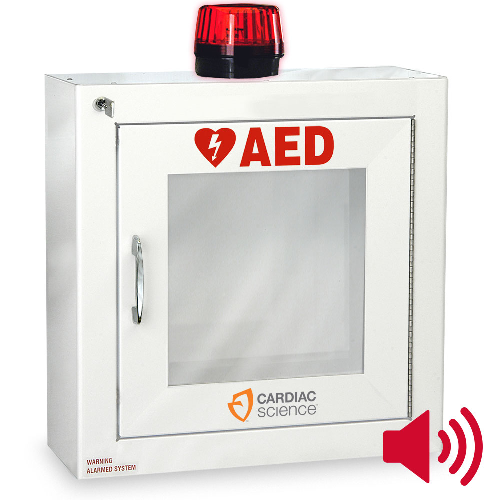 Wall Mounted Storage Case, Strobe Light Alarm & Security System Enabled