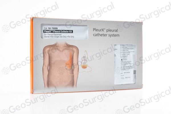 PleurX Pleural Catheter Kit, 10/cs (Temp Sensitive; Non-Returnable) (Continental US Only) (Drop Ship Requires Pre-Approval)