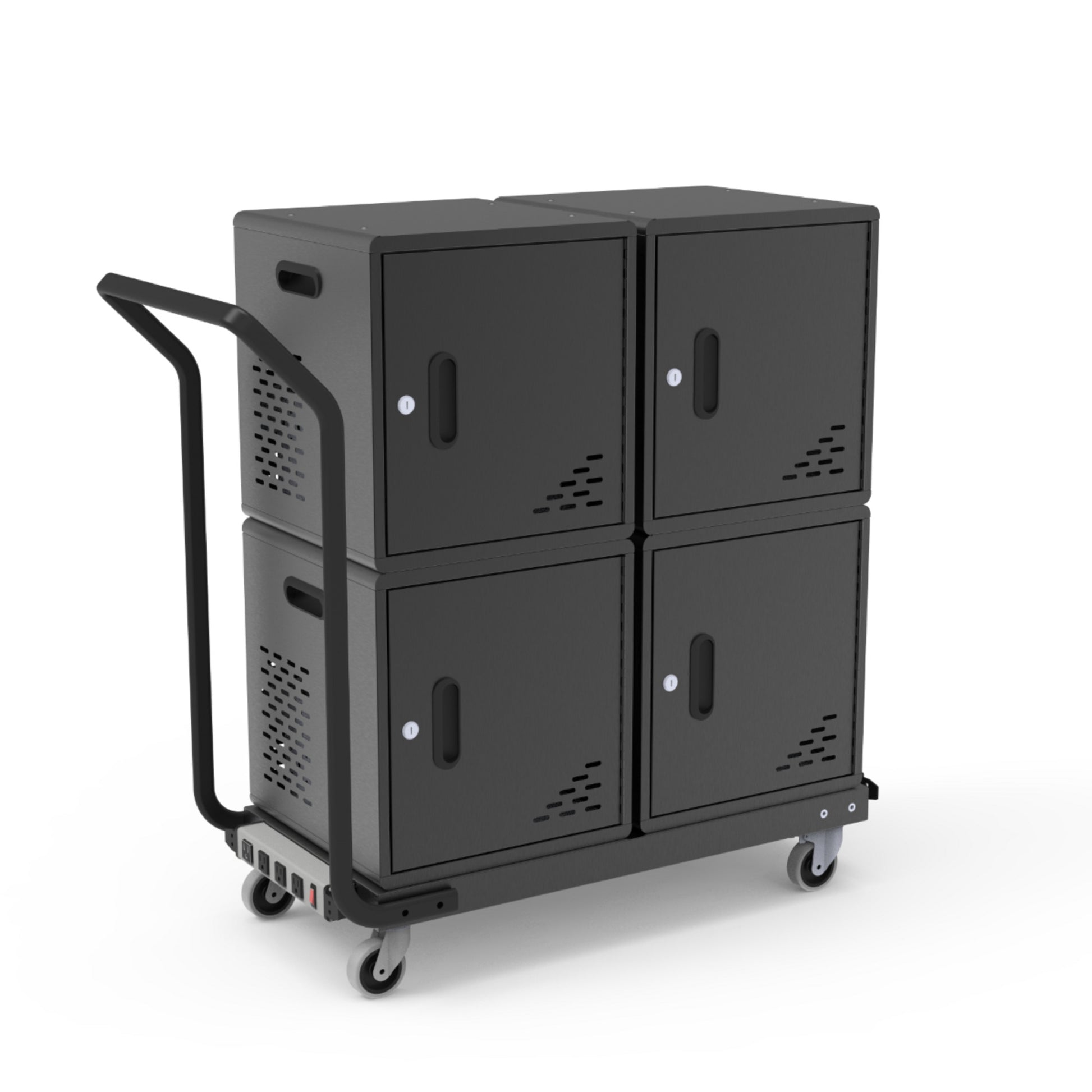 Charging Cart, 40-Device, Modular, Overall dimensions, 40-Device Modular Charging Cart (fully assembled): 39" W x 15.5 D x 39.5" H (DROP SHIP ONLY)