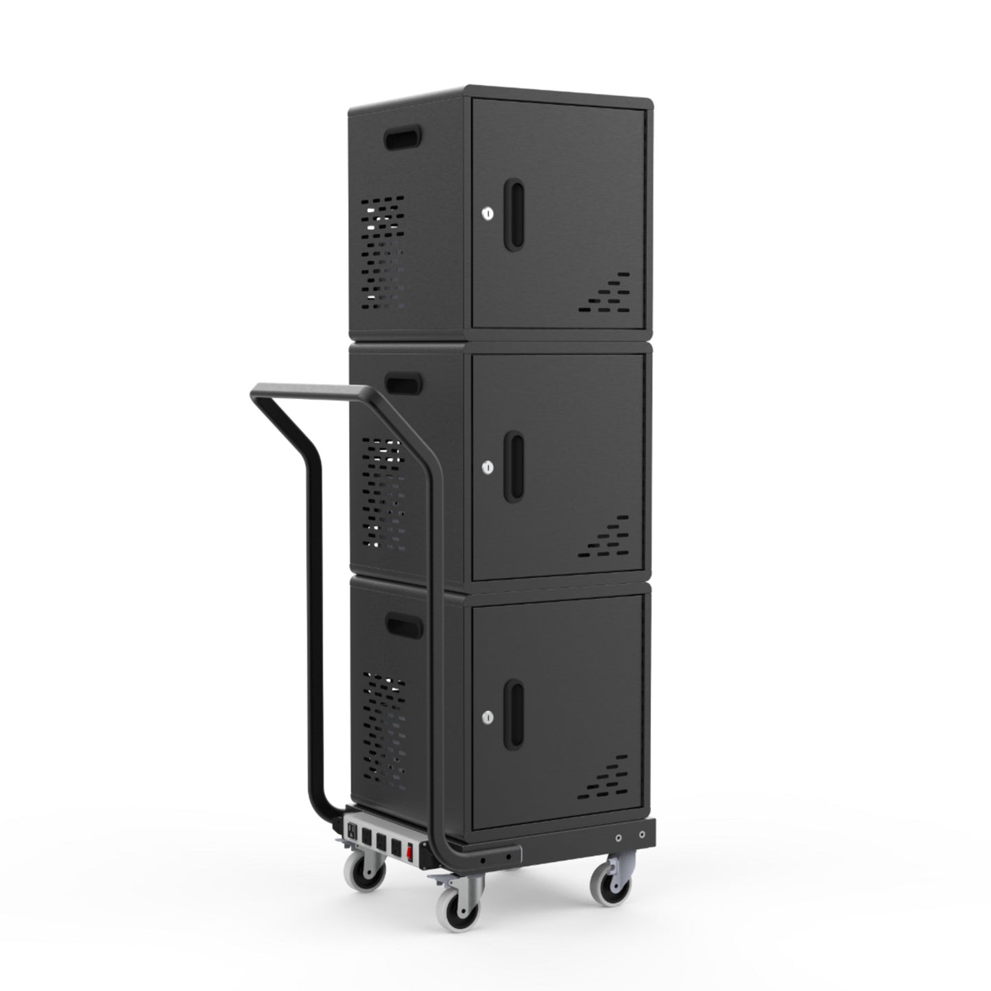 Charging Cart, 30-Device, Modular, Overall dimensions, bundle (fully assembled): 21.25" W x 15.5 D x 56.25" H (DROP SHIP ONLY)