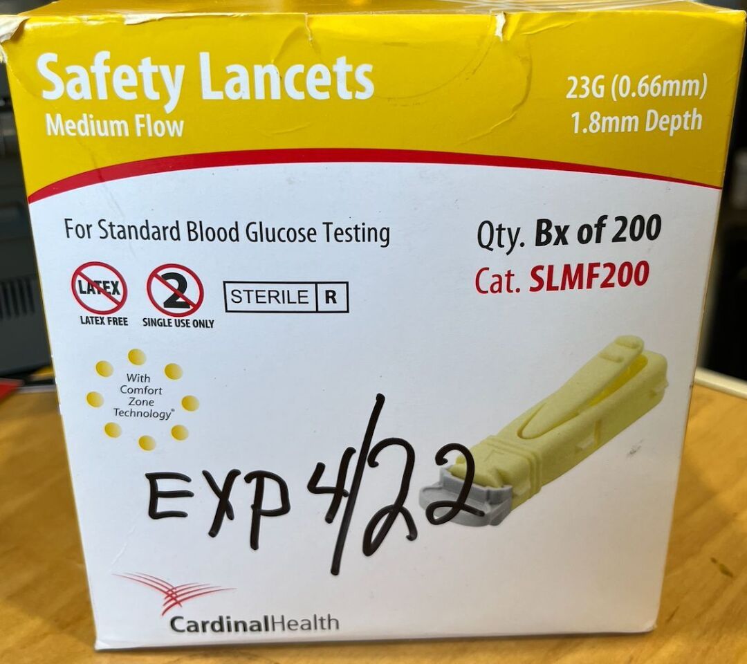 Medium Flow Lancet, 23G x 1.8mm, Yellow, 200/bx, 20 bx/cs (Continental US Only)