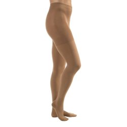 Compression Pantyhose, Waist High, 30-40mmhg, Closed Toe, Large, Beige (Continental US Only)