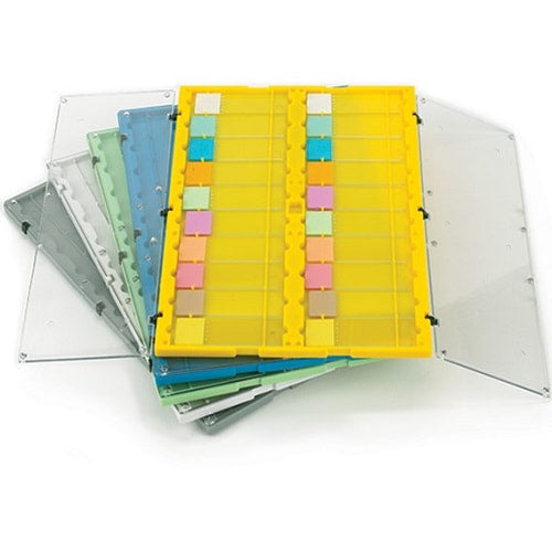 Microscope Slide File, 20 Places, Blue, 12/cs