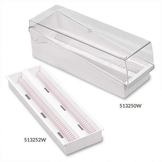 Slide Draining Tray Only, 100 Places, White, 12/cs