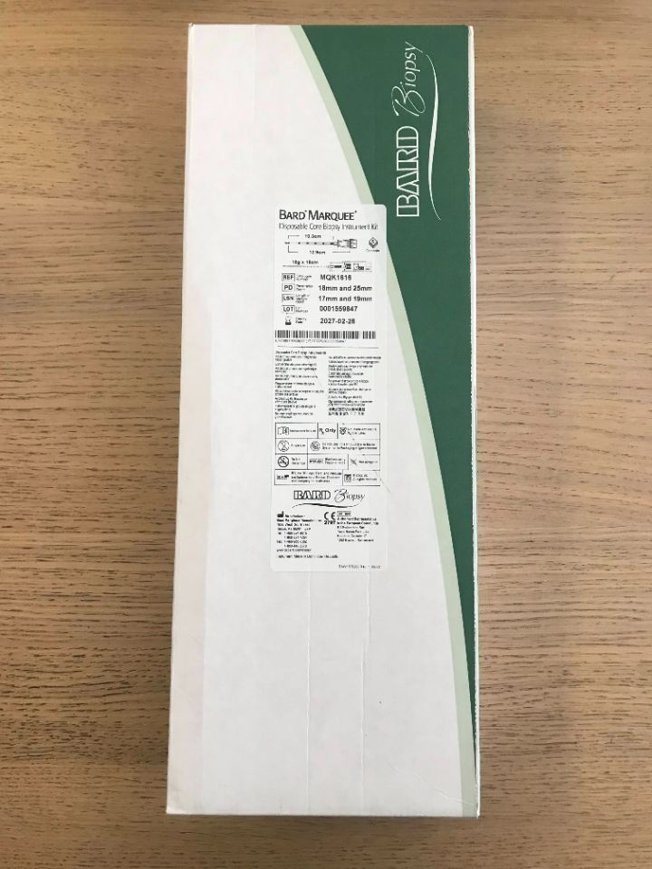Marquee Disposable Core Biopsy Instrument Kit, 16G x 16cm, with Compatible Coaxial, 5/cs (US Only)