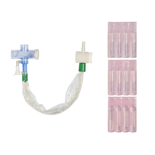 Closed Suction System, Adult, Turbo Cleaning, 14FR, T-Piece, Endotracheal Length, 20/cs