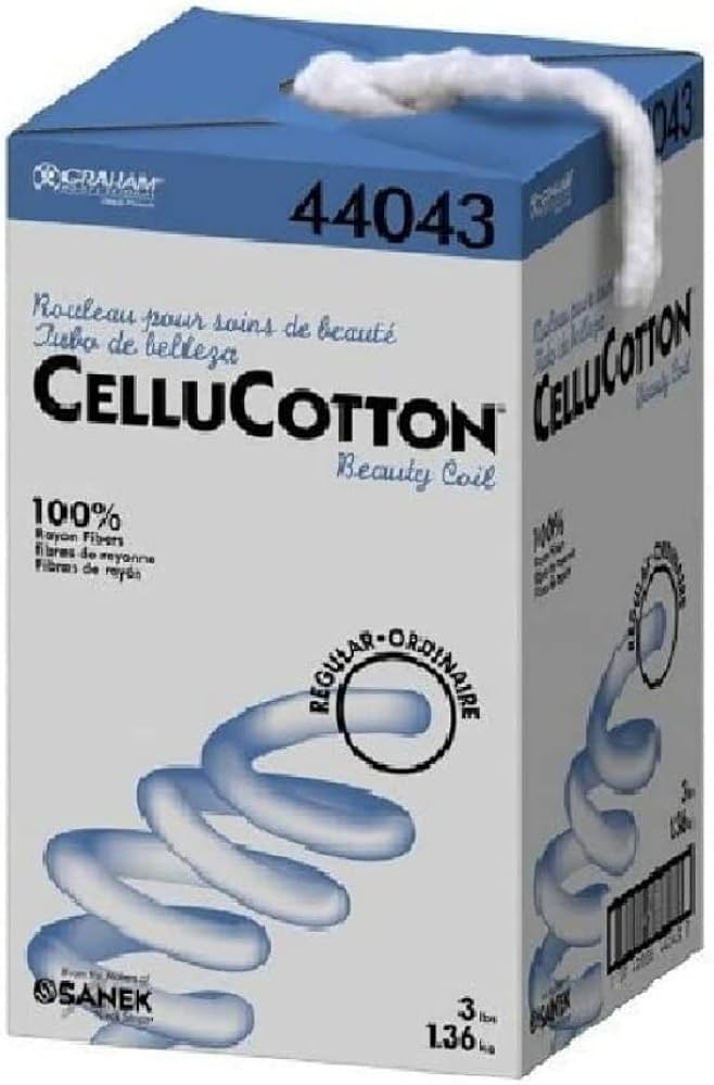 CelluCotton Coil Rayon, Dispenser Box, 3# White, 1/cs