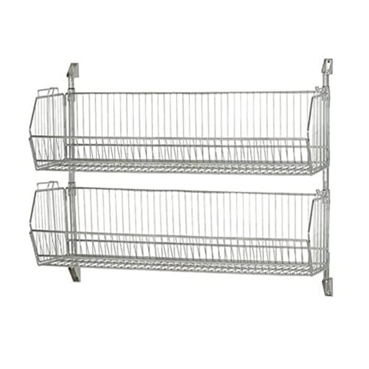 Cantilever, 48" x 34", Chrome, with (2) 204812BC Baskets (DROP SHIP ONLY)