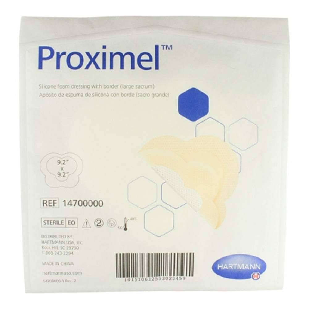 Foam Dressing with Border, Large Sacrum, 5/bx, 10 bx/cs