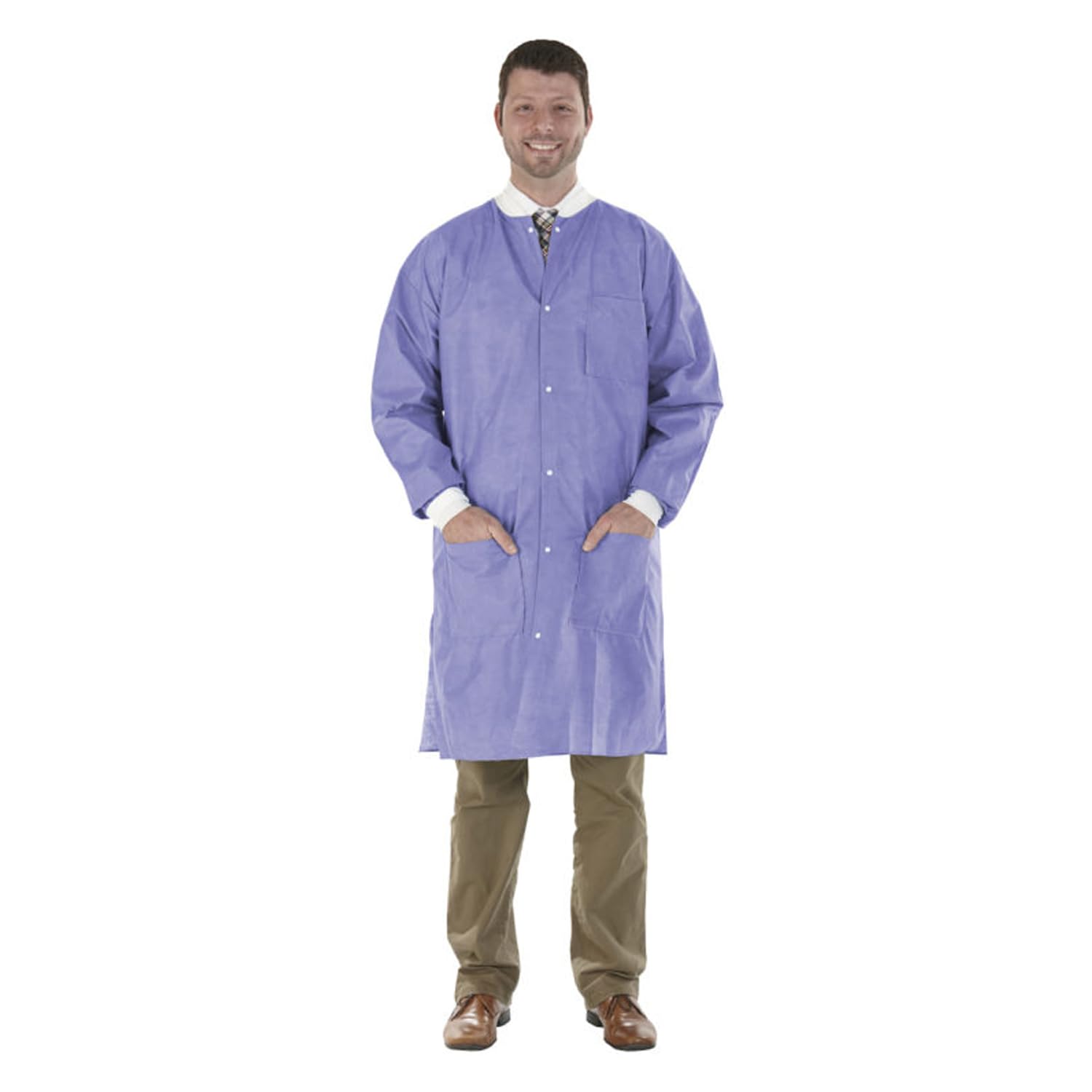 High Performance Lab Coat, Plum Purple, Large, 12/bg (Not Available for sale into Canada)